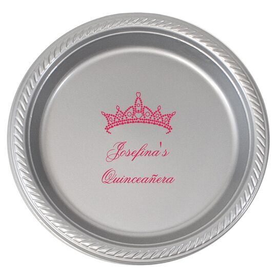 Diamond Crown Plastic Plates